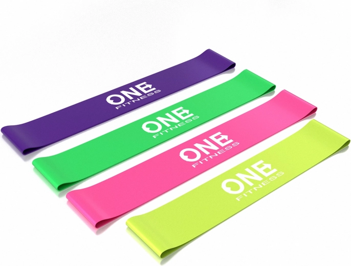 Juego de bandas de resistencia ONE Fitness – set de bandas de entrenamiento para ejercicio y rehabilitación
