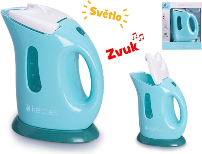 Hervidor eléctrico infantil con luz y sonido, 16 cm