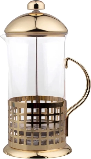 Jarra de infusión (french press) 1000 ml con filtro metálico dorado