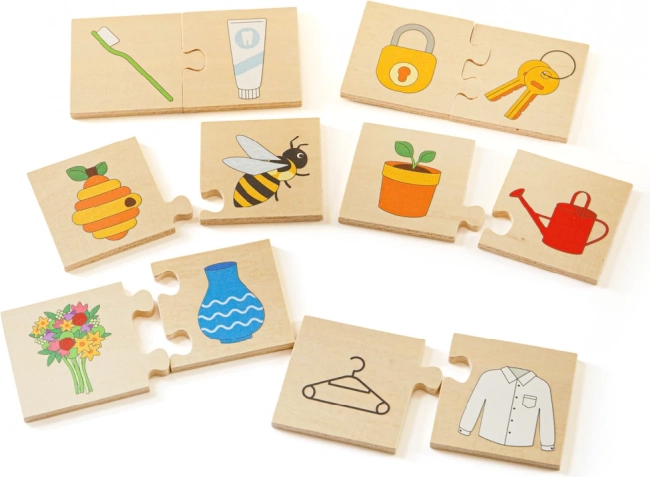 Rompecabezas didáctico qué va junto BIGJIGS TOYS