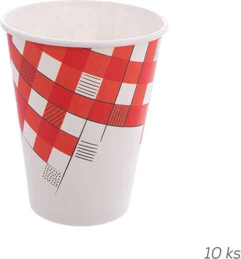 Vasos de papel con capa de PE Káro 0,38 l - 10 uds.