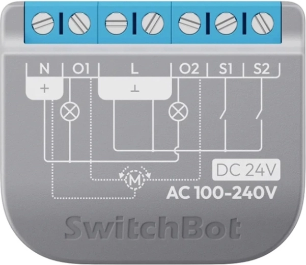 Relé inteligente de dos canales SwitchBot Relay Switch 2PM con soporte Matter y medición de consumo
