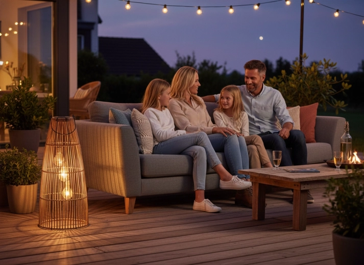 Luz ambiental para zonas exteriores