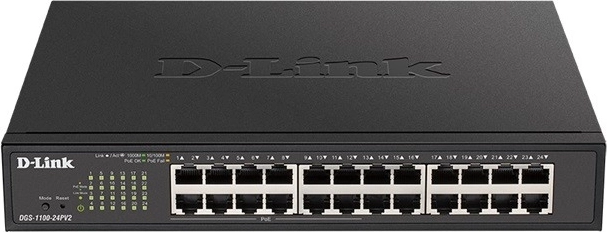 Conmutador D-Link DGS-1100-24PV2 Switch 24GE PoE