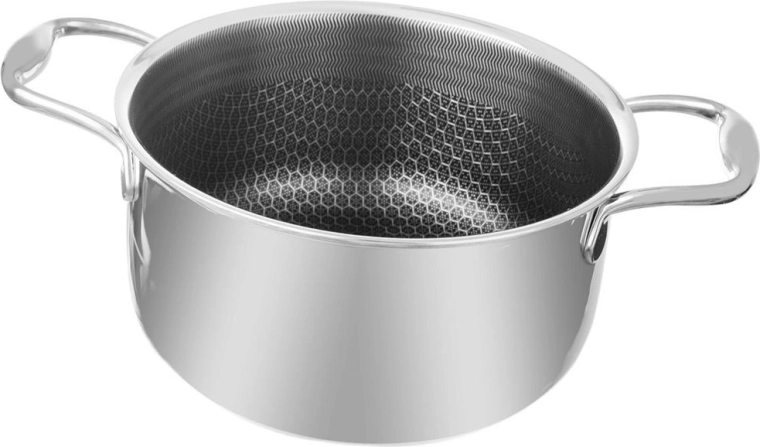Olla de acero inoxidable COOKCELL 26 cm, 7 l con revestimiento antiadherente