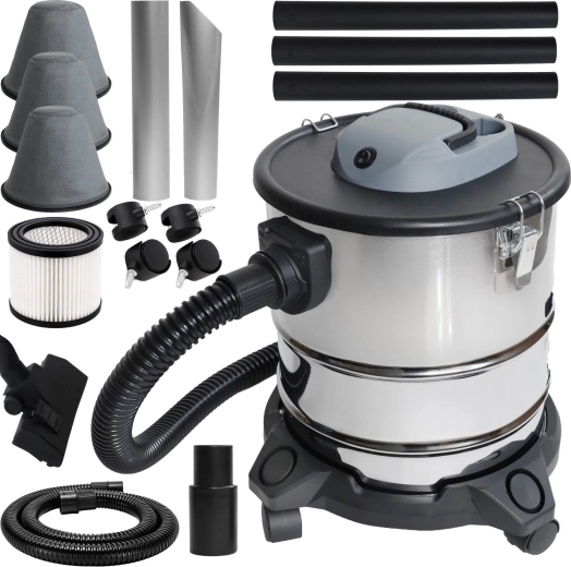 Aspirador industrial de cenizas de 20 l y 1200 W