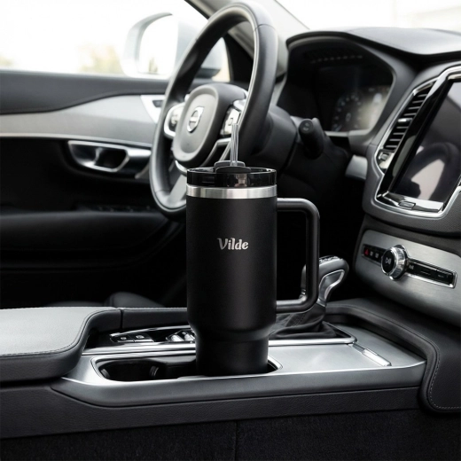 Asa ergonómica y forma para portavasos del coche