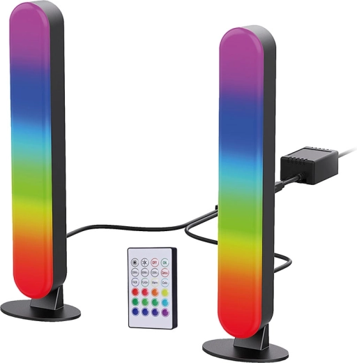 Iluminación LED RGB Solight para jugadores con mando a distancia y sensor de sonido