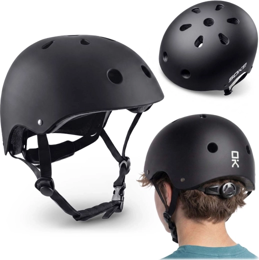 Casco protector deportivo Soke K1 negro, talla M