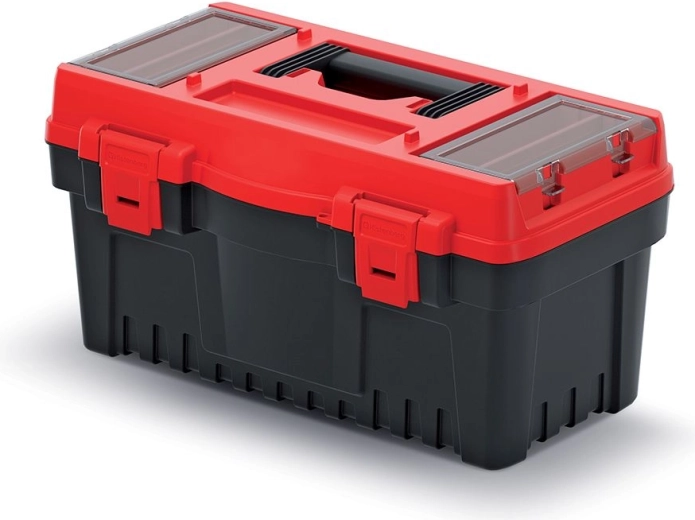Maletín de herramientas de plástico EVO 47,6 × 26 × 25,6 cm, rojo