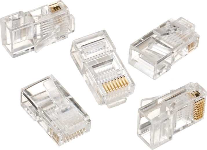 Conector de red 8P8C para cable de conductor sólido - 1 unidad