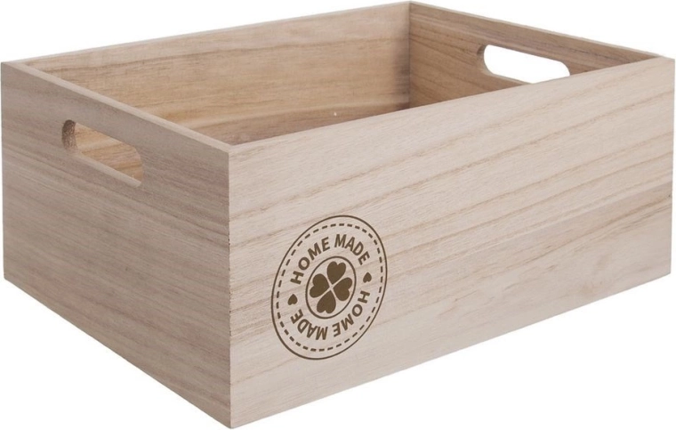 Caja de almacenamiento de madera HOME MADE 26 × 16 × 11 cm