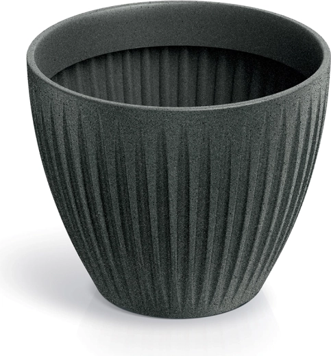 Maceta Latia Round 30 cm – granito negro