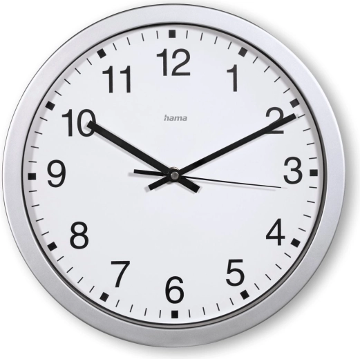 Reloj de pared Mallorca plateado 30 cm
