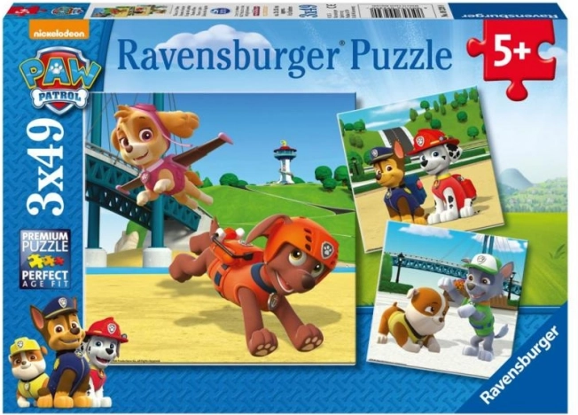 Puzzle Ravensburger Patrulla Canina 3×49 piezas