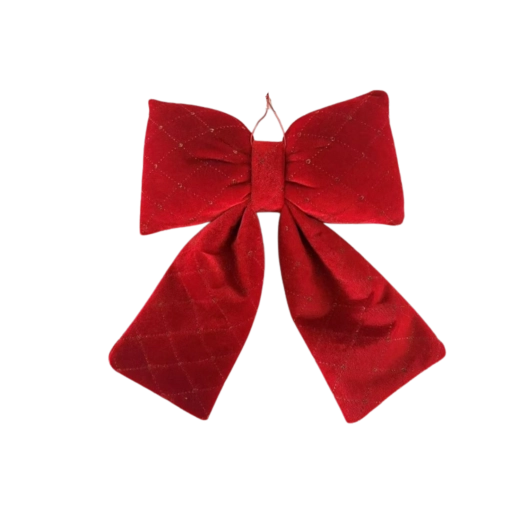 Lazo decorativo navideño (cinta) rojo 20 × 30 cm