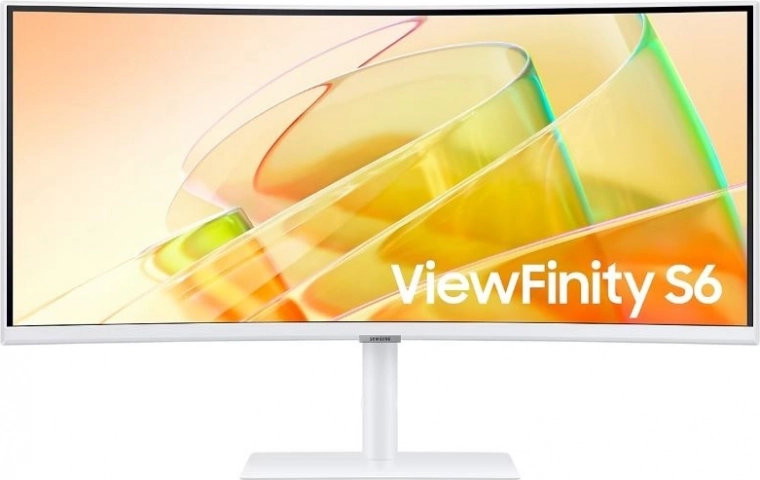 Monitor curvo 34" ViewFinity S65CT UWQHD 100 Hz, VA, USB‑C/TB, LAN, blanco