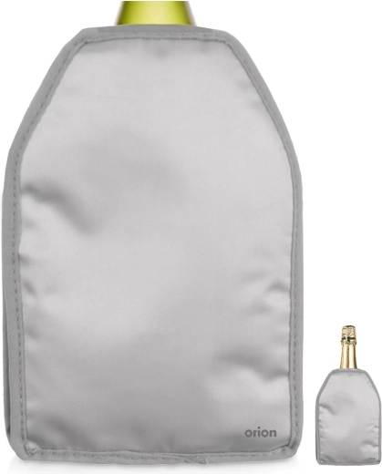 Funda refrigerante para botella, plateada