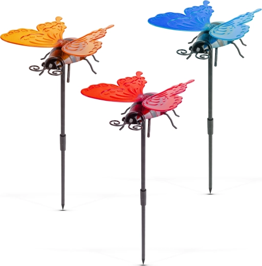 Decoración colorida con forma de mariposa