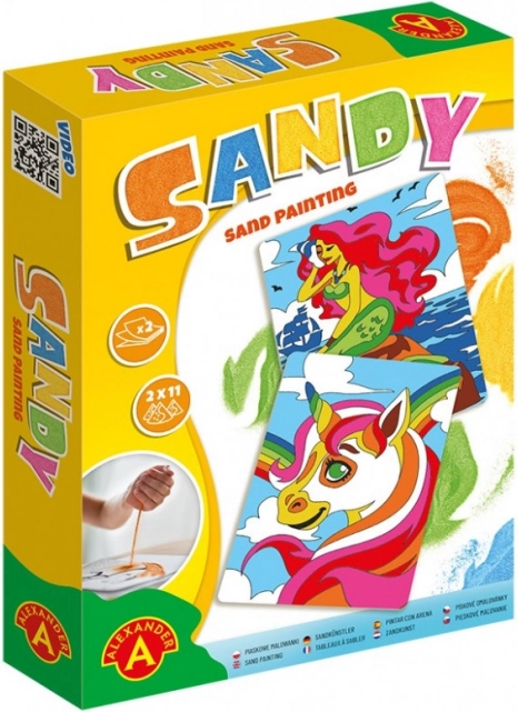 Pinturas de arena - Sandy - Sirena, Unicornio