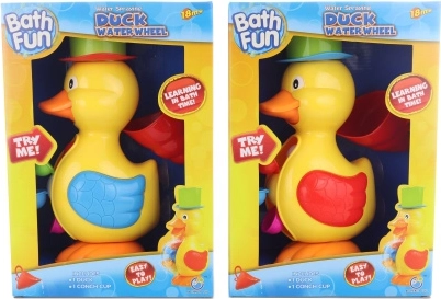 Patito de agua con molino de agua para la bañera