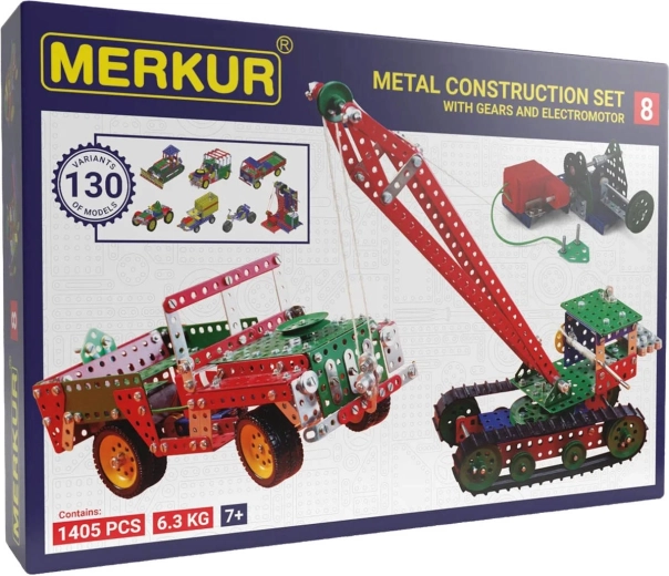 Merkur M8 gran set de construcción metálico de 1414 piezas