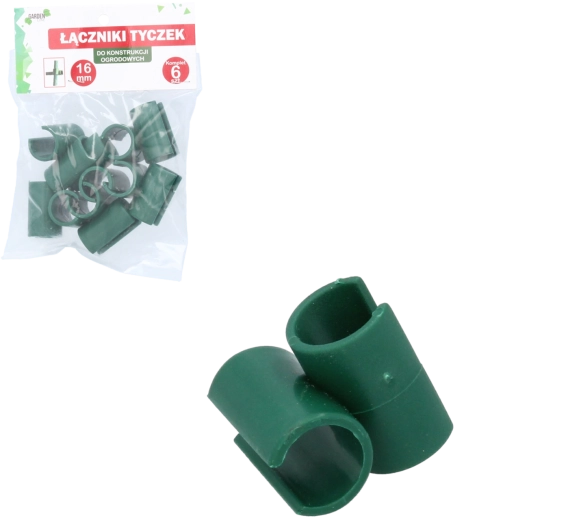 Juego de 6 conectores en T para varillas de jardín de 16 mm