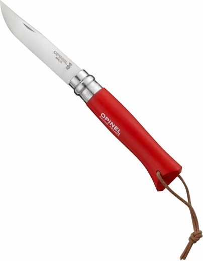 Opinel N°08 Trekking Red cuchillo de bolsillo 8,5 cm, haya roja