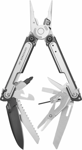 Herramienta multifunción Leatherman FREE ARC negra y plateada