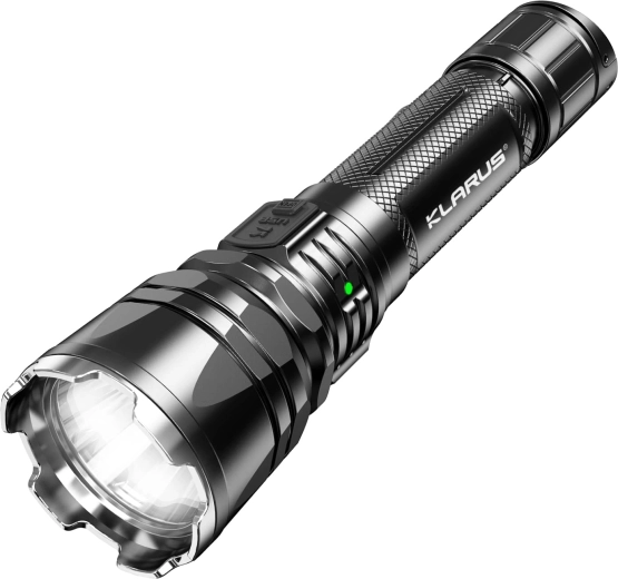 Linterna táctica KLARUS XT12GT Pro 1600 lm con interruptor dual y carga USB
