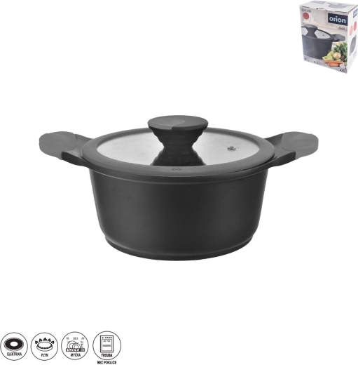 Olla GALI 2,6 l con tapa de vidrio