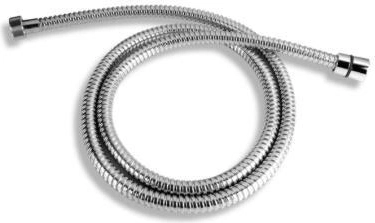 Manguera de ducha 200 cm de doble enganche cromada