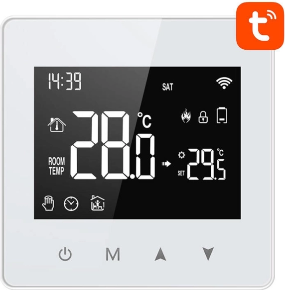 Termostato inteligente Avatto WT198 con Wi‑Fi y TUYA