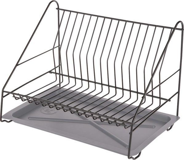 Escurridor de platos Smart, negro, 35 cm
