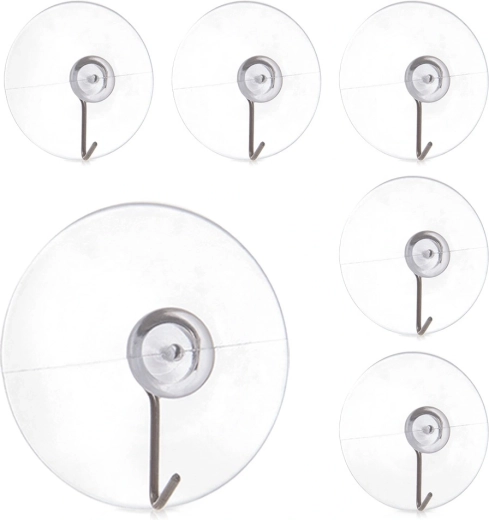 Gancho con ventosa 4,5 cm – set de 6 uds.