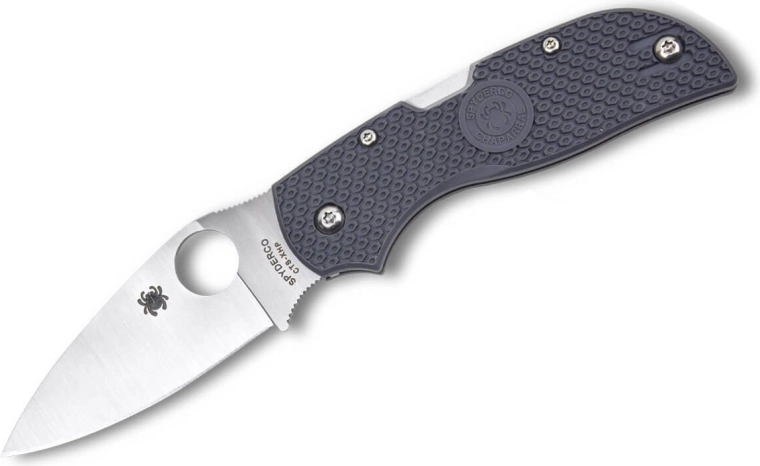 Spyderco Chaparral Lightweight navaja de bolsillo gris de 7,1 cm, FRN