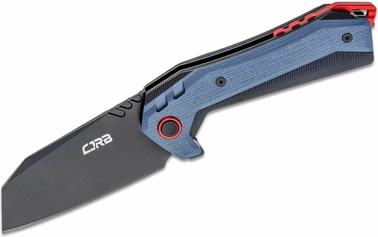 Cuchillo plegable de bolsillo CJRB Tigris G10 azul 8,9 cm