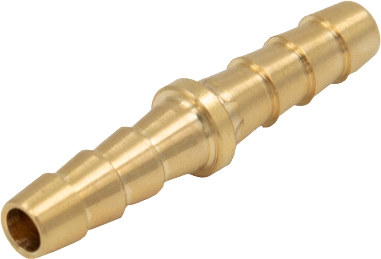 Conector de manguera de latón en I 6 mm