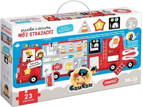 CzuCzu Puzzle con huecos Camión de bomberos