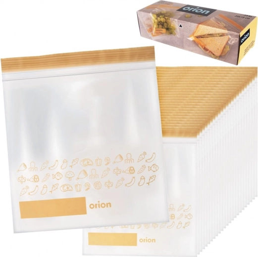 Bolsas resellables para alimentos 20 × 18 cm, 25 uds