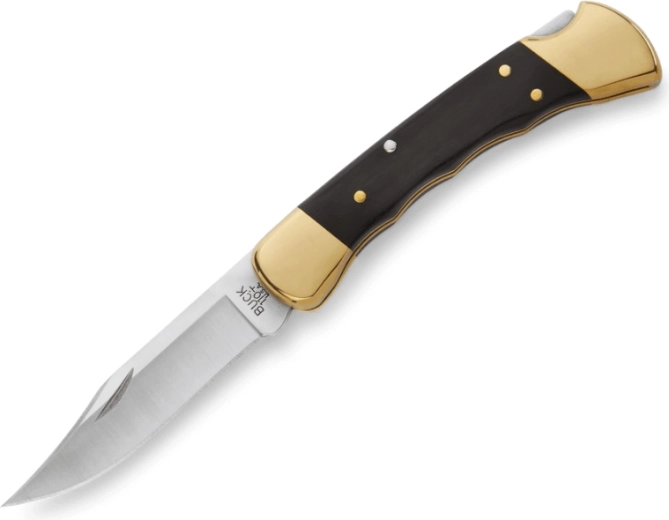 Buck 110 Folding Hunter Finger Grooved cuchillo de caza plegable con ranuras para los dedos con funda