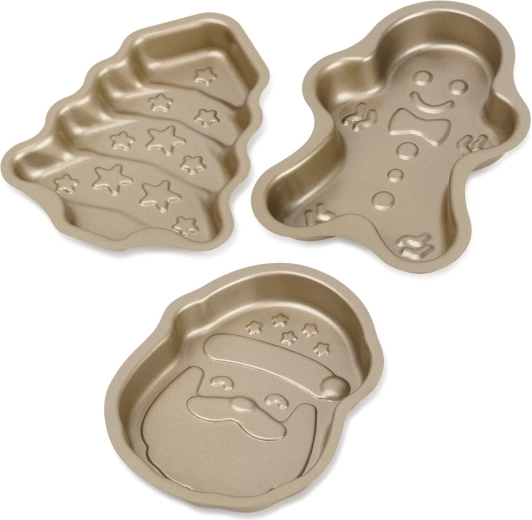 Juego de moldes/cortadores de acero para galletas, 3 uds