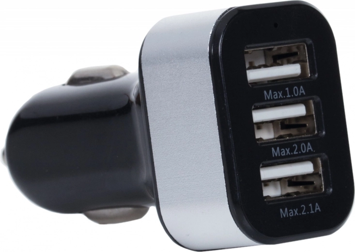 Cargador de coche con triple USB