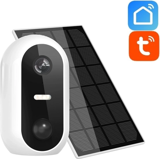 Cámara de seguridad Wi‑Fi a batería Solight con panel solar