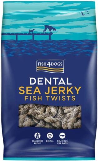 Fish4Dogs snacks dentales para perros de pescado marino – rollitos 500 g