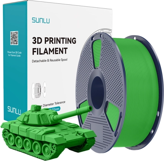 Sunlu PLA+ High‑Speed filamento 1,75 mm – verde