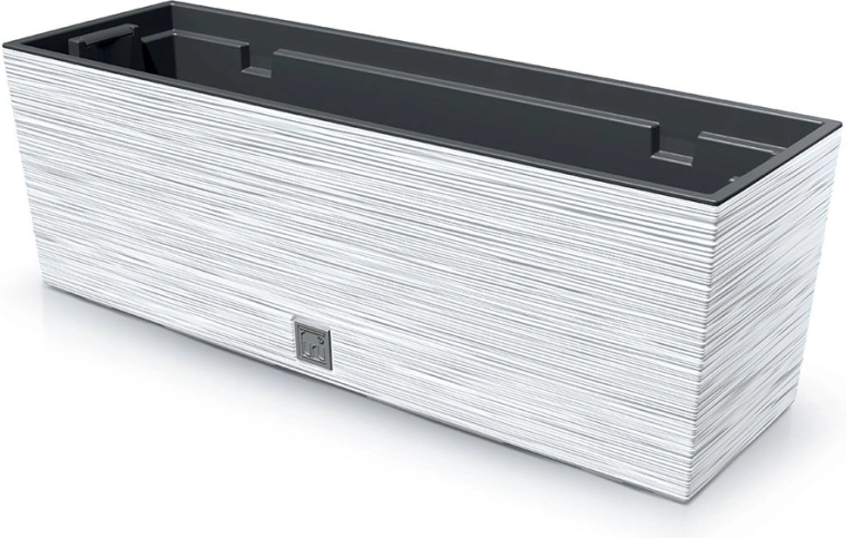 Jardinera de plástico FURU CASE 58 cm – blanca