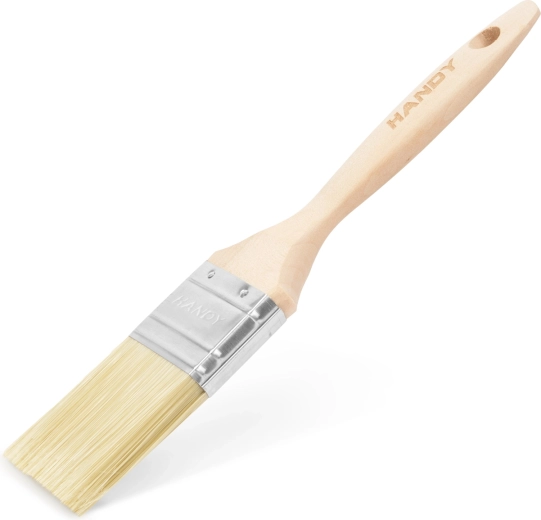 Brocha plana de pintura con mango de madera de 38 mm