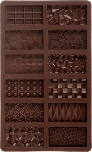 Molde de silicona para chocolate 27,5 × 17 cm
