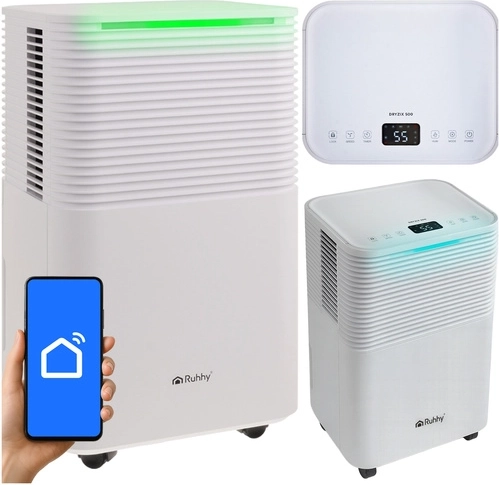 Deshumidificador de aire Ruhhy Dryzix 12 l/24 h con Wi-Fi